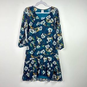 NEW Cabi Blue Floral Pirouette Dress Style 3460 Size XS